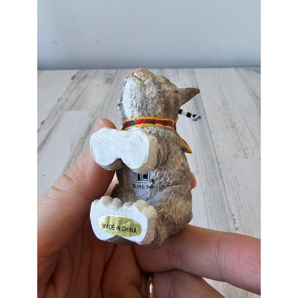 ME‎ ink cat kitten ornament tabby vintage xmas tree - Picture 13 of 13